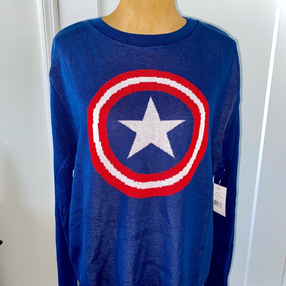 Marvel captain America Sweater Sz large
